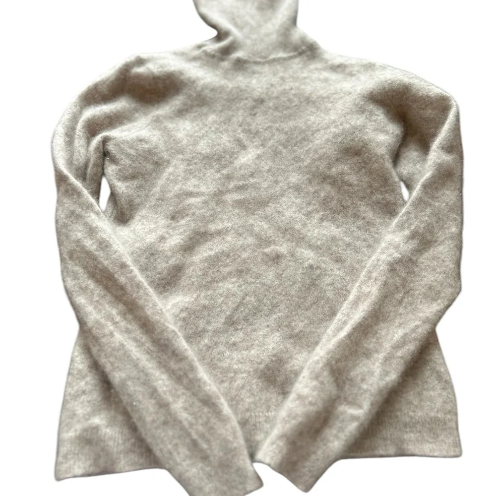Charter club Women's Cashmere Turtleneck Sweater Beige Size XS - Picture 8 of 13